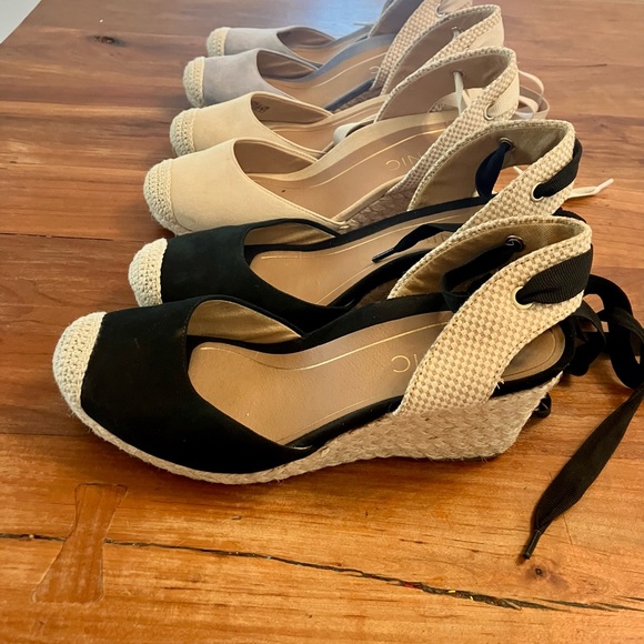 Vionic Aruba Maris espadrilles lace up wedges 6 - Picture 2 of 3